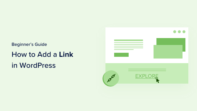 How to easily add a link in WordPress