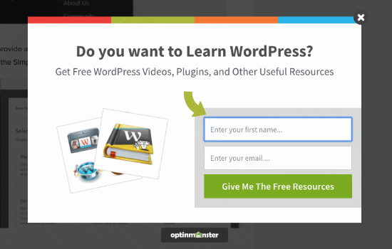 OptinMonster Exit-Intent Popup OptinMonster exit-intent popup