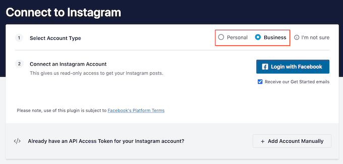 Linking a persona or business Instagram account to WordPress Linking a persona or business Instagram account to WordPress