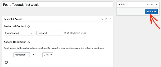 How to save an automated content dripping rule How to save an automated content dripping rule