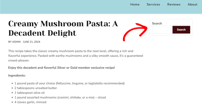 Access apache config files An example of a WordPress search widget