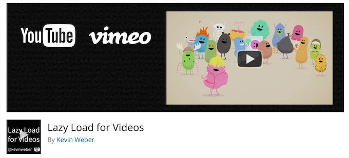 Lazy Load for Videos Lazy Load for Videos