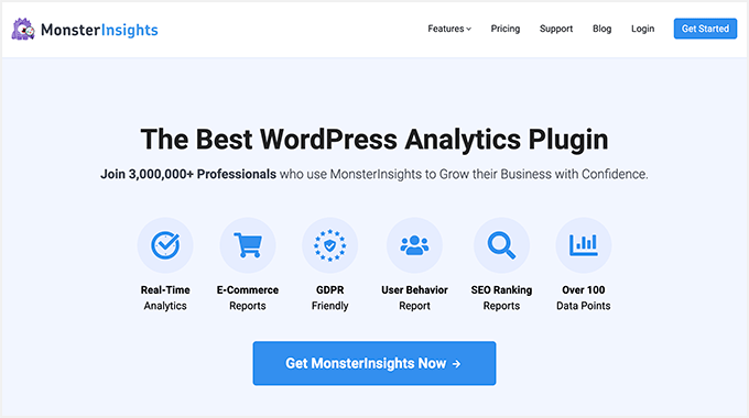 The MonsterInsights Google Analytics plugin The MonsterInsights Google Analytics plugin
