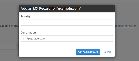 Adding MX Record entry in Bluehost Adding MX Record entry in Bluehost