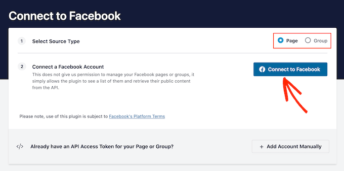 Connecting Smash Balloon to your Facebook group or page Connecting Smash Balloon to your Facebook group or page