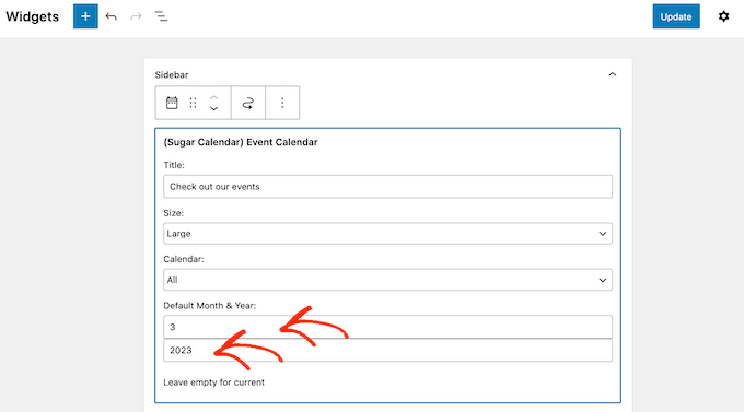 How to set up the Sugar Calendar widget How to set up the Sugar Calendar widget