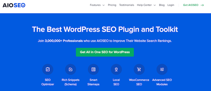 The All in One SEO (AIOSEO) search engine optimization plugin The All in One SEO (AIOSEO) search engine optimization plugin