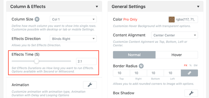 Customizing an image mouse over effect Customizing an image mouse over effect