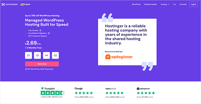 Hostinger website Hostinger website