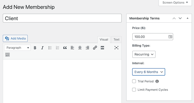 Creating a recurring client membership for your client portal Creating a recurring client membership for your client portal