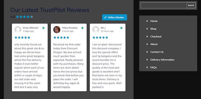 Showing TrustPilot reviews on your WordPress website with Smash Balloon Showing TrustPilot reviews on your WordPress website with Smash Balloon
