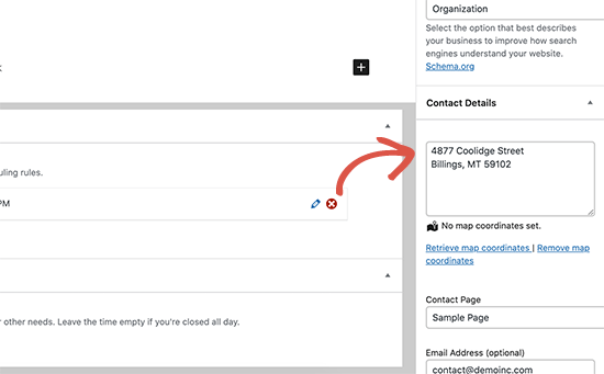 Add contact information Add contact information