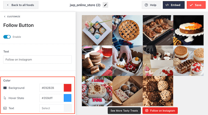 Customizing the social media Follow button Customizing the social media Follow button