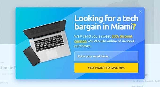 Geo Targeted Example Geo Targeted Example
