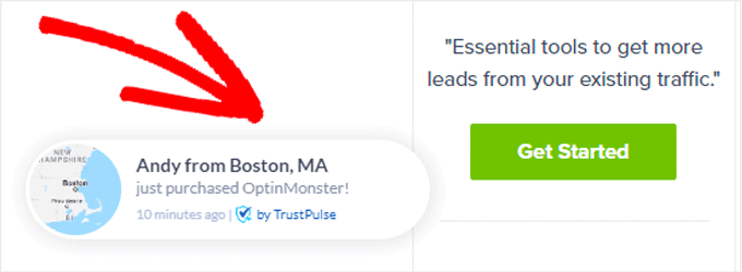 TrustPulse Example TrustPulse Example