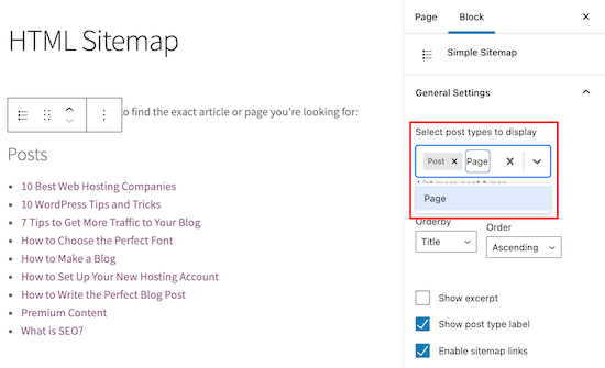 Sitemap created add posts or pages Sitemap created add posts or pages