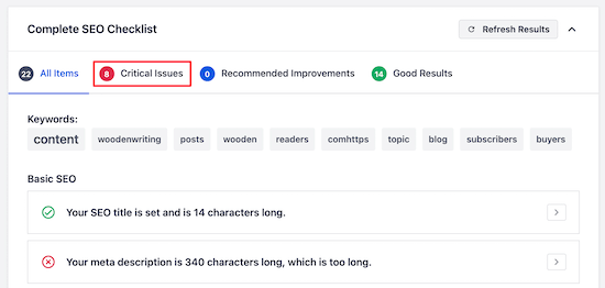 Complete SEO checklist Complete SEO checklist