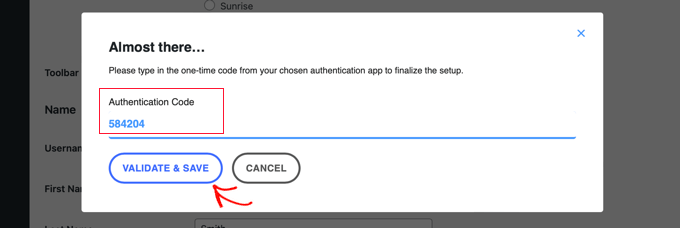 Type the One-Time Token and Validate Type the One-Time Token and Validate