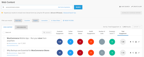 Buzzsumo content research example Buzzsumo content research example