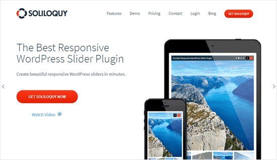 The Soliloquy website The Soliloquy website