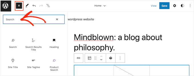 Adding a search bar to the full-site editor (FSE) Adding a search bar to the full-site editor (FSE)