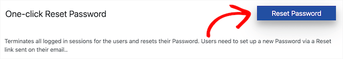Reset all user passwords Reset all user passwords