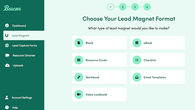 The Beacon lead magnet tool