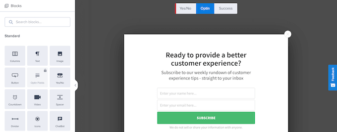 The user-friendly drag and drop campaign builder The user-friendly drag and drop campaign builder