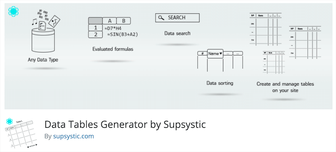 Data Tables Generator Data Tables Generator