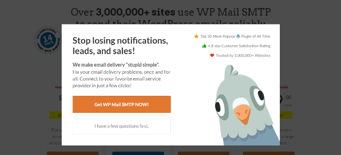 An example of a yest/no optin popup An example of a yest/no optin popup