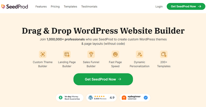 SeedProd WordPress Website Builder SeedProd website builder