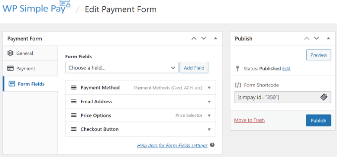 Publish your ACH form Publish your ACH form
