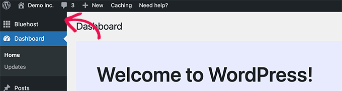 Bluehost plugin installed Bluehost plugin installed