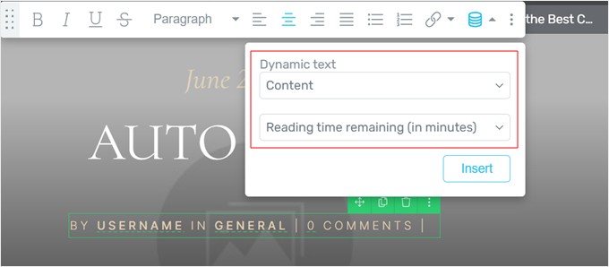 Adding a dynamic reading time indicator in Thrive Theme Builder Adding a dynamic reading time indicator in Thrive Theme Builder
