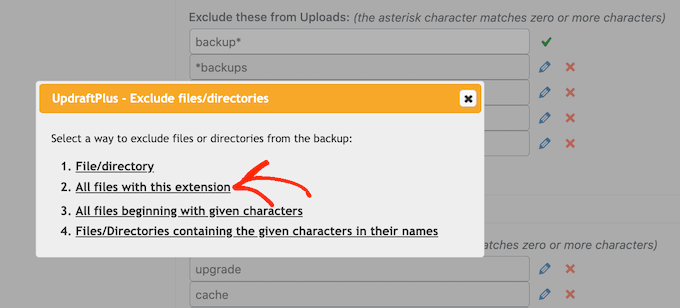 Adding exclusion rules to your WordPress backup Adding exclusion rules to your WordPress backup
