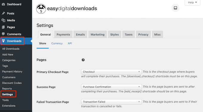 The Easy Digital Downloads WordPress plugin The Easy Digital Downloads WordPress plugin