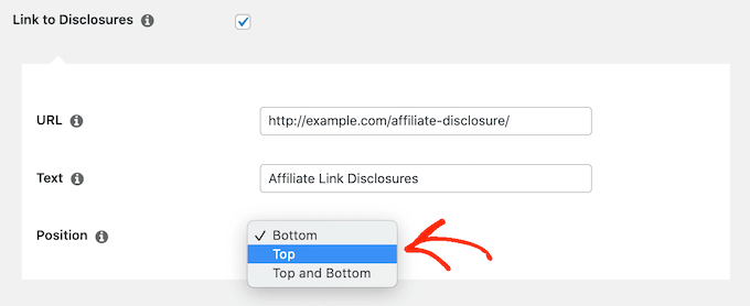 Changing where an affiliate disclaimer appears on your WordPress website Changing where an affiliate disclaimer appears on your WordPress website