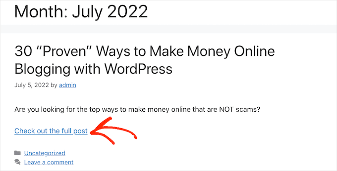 7 migliori agenzie di assistenza WordPress per il 2025 (scelta dell'esperto) An example of a More block with custom text