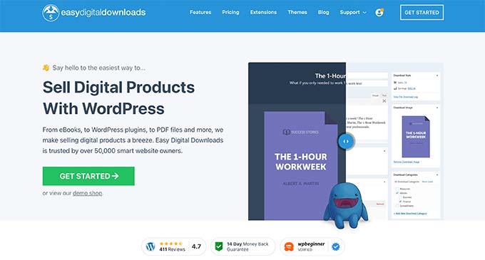 easy-digital-downloads We recommend using EDD and WordPress