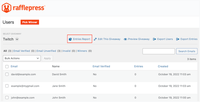 How to analyze a WordPress competition