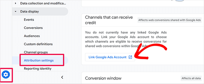 Link Google Ads account Link Google Ads account