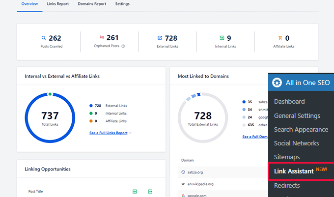 Link assistant overview Link assistant overview
