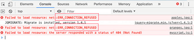 Refused to Load Resource Error Refused to Load Resource Error