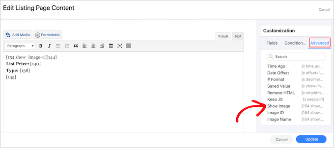 Adding images to a directory listing Adding images to a directory listing
