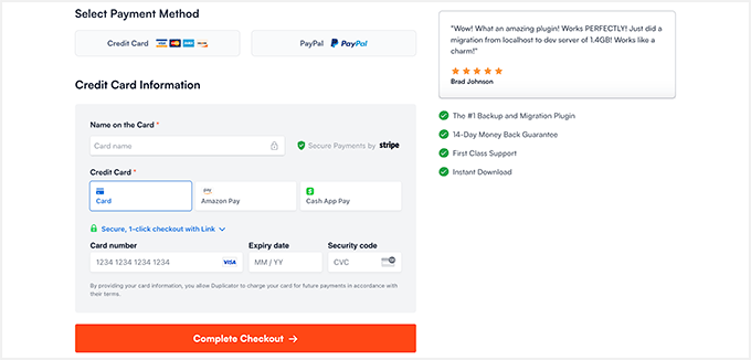 Duplicator Pro purchase Duplicator Pro pay and purchase