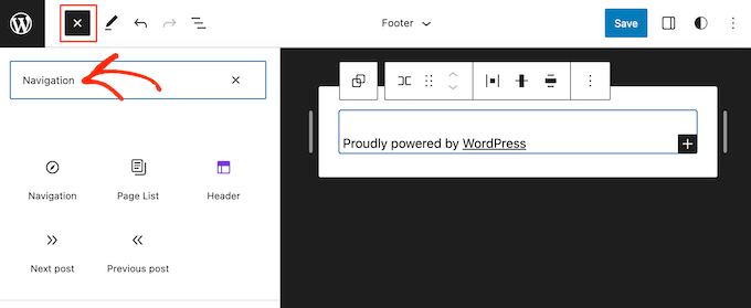 Adding a navigation block to the full-site editor (FSE) Adding a navigation block to the full-site editor (FSE)