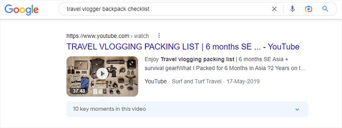 video search snippet video search snippet
