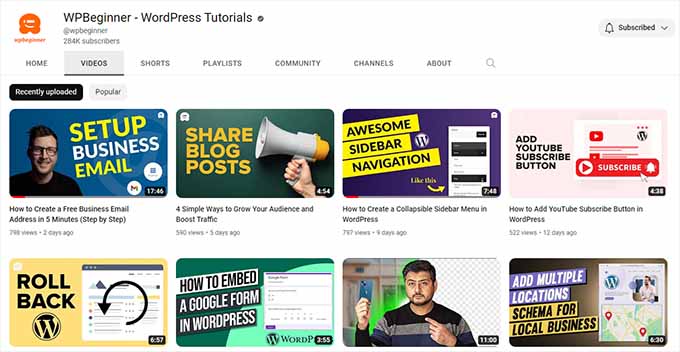 WPBeginner thumbnail examples WPBeginner thumbnail examples