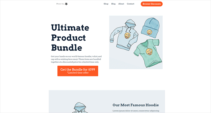 Product page preview Product page preview