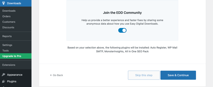 Easy Digital Downloads Setup Join the EDD Community Easy Digital Downloads Setup Join the EDD Community